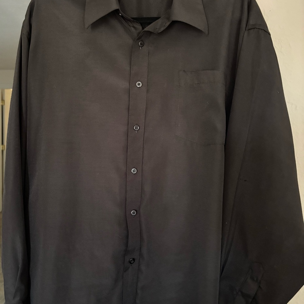 Pronto Uomo Classic Black Button Down Shirt